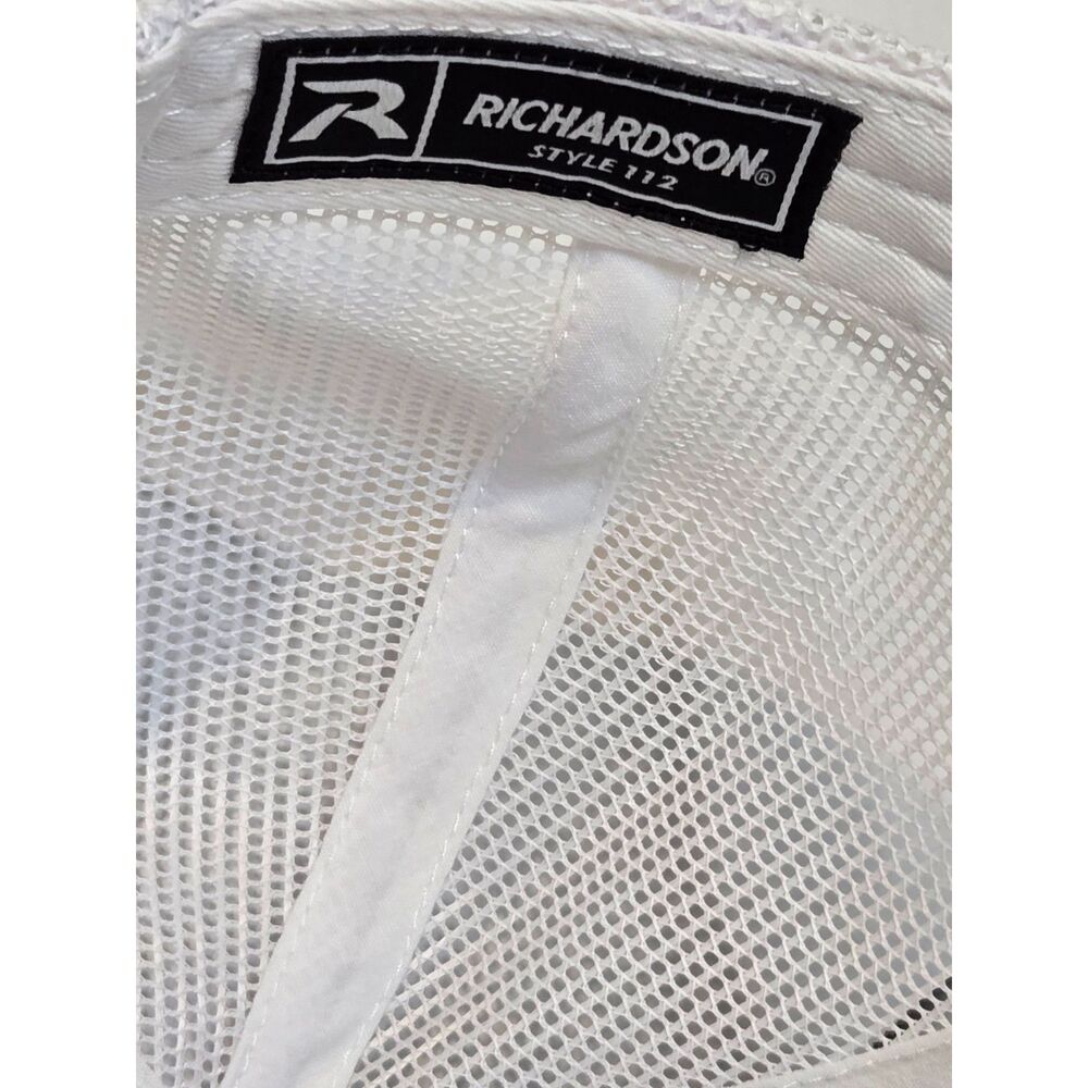 H. Carr Trucker Snapback Hat | Richardson Style 112 | Royal Blue White - Picture 7 of 10
